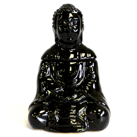 Buddha Așezat Aroma Lampă - Negru