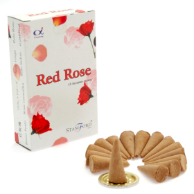 12x Conuri Parfumate - Trandafir Roșu
