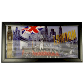 Imagini 3D 23x50cm - Londra și Steagul