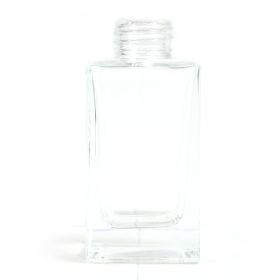 6x Flacon Pătrat Înalt cu Difuzor - Transparent - 100ml