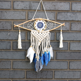 4x Dream Catcher (Prinzător de Vise) Protector - Ochi Mic Macrame - Diferite Culori