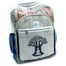 Rucsac Mare de Cânepă - Design Arborele Bodhi