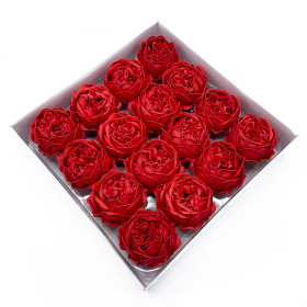 16x Flori de Săpun pentru Mâini Îndrăznețe - Bujor Mare - Roșu