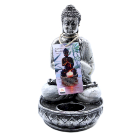 Sfeșnic Buddha - Alb - Mediu
