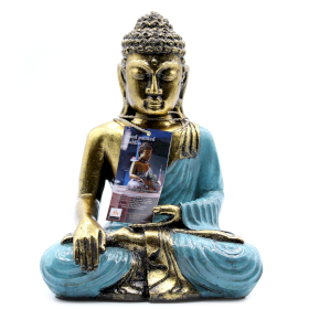 Buddha Mare - Albastru - Auriu
