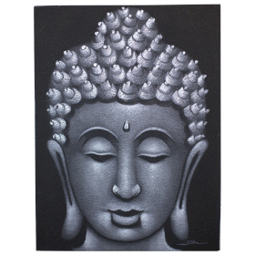 Tablou Buddha - Finisat cu Nisip Gri