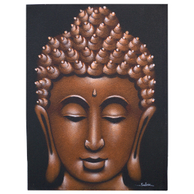 Tablou Buddha - Finisat cu Nisip de Cupru