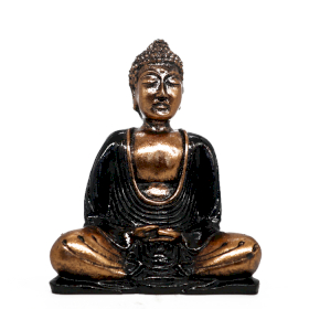 Buddha Negru - Auriu - Mediu