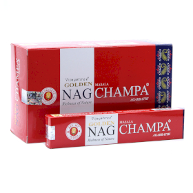 12x 15g Bețișoare Parfumate Golden Nag - Champa