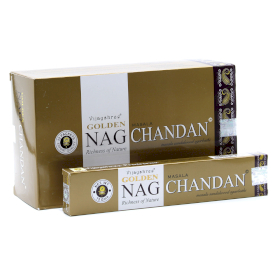 12x 15g Bețișoare Parfumate Golden Nag - Chandan