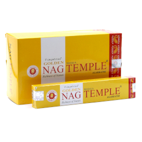 12x 15g Bețișoare Parfumate Golden Nag - Templu