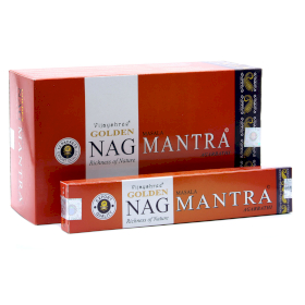 12x 15g Bețișoare Parfumate Golden Nag - Mantra