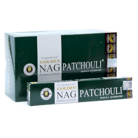 12x 15g Bețișoare Parfumate Golden Nag - Patchouli
