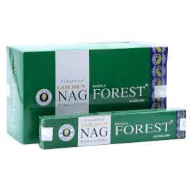 12x 15g Bețișoare Parfumate Golden Nag - Pădure