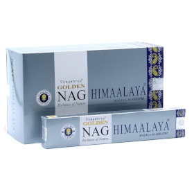 12x 15g Bețișoare Parfumate Golden Nag - Himalaya