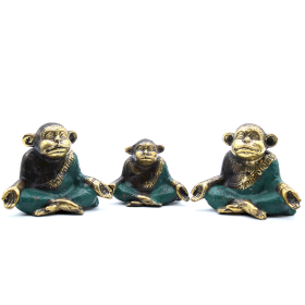 Set de 3 - Familie de Maimuțe Yoga - Diferite Dimensiuni