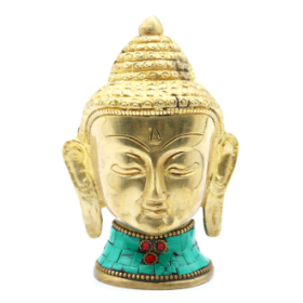 Figurină Buddha din Alamă - Cap Mare - 11.5 cm