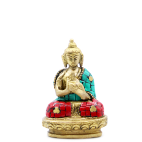 Figurină Buddha din Alamă - Binecuvântare - 7.5cm