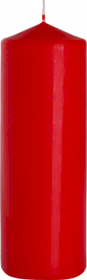 6x Lumânări Cilindru 80x250mm - Roșii