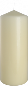 6x Lumânări Cilindru 80x200mm - Ivory