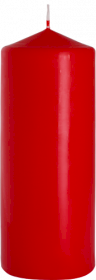 6x Lumânări Cilindru 80x200mm - Roșii