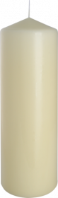 6x Lumânări Cilindru 80x250mm - Ivory