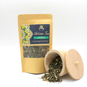 3x 50g Ceai Vrac - Ceai Verde Organic cu Lămâie și Ghimbir