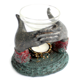 Buddha Antic - Mâini Care Oferă - Lampă Aromatică