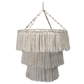 Abajur din Macrame - Natural