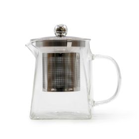 Ceainic din Sticlă cu Infuzor - Turn - 350 ml