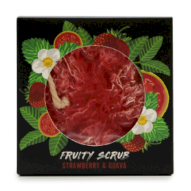 4x Săpun Exfoliant de Fructe cu Șnur - Căpșuni și Guava