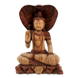 Buddha Sculptat Manual - Shiva cu Cobra - 50cm