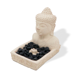 Suport pentru Tămâie Buddha Feng Shui (crem)