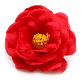 36x Flori de Săpun pentru Mâini Îndrăznețe - Camelie - Roșu