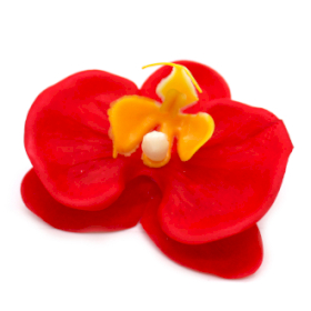 25x Flori de Săpun pentru Mâini Îndrăznețe - Orhidee - Roșu