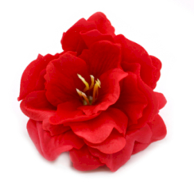 50x Flori de Săpun pentru Mâini Îndrăznețe - Bujor Mic- Roșu