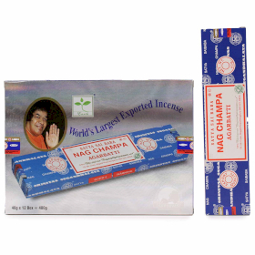 12x Cutie Bețișoare Parfumate - Satya Nagchampa 40 Gms