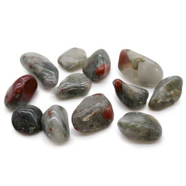 12x Pietre Africane Medii - Bloodstone - Sephtonite