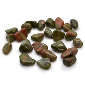 24x Pietre Africane Mici - Unakite