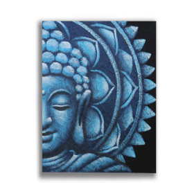 Tablou Mandala Buddha Albastru 60x80cm