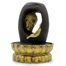 Fântână Arteziană - 30cm - Buddha Auriu și Vitarka Mudra