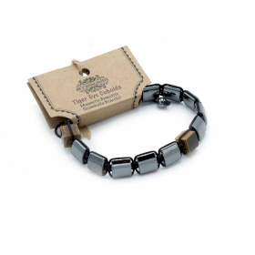 3x Brățări Shamballa din Hematit Magnetic - Cuburi - Ochi de Tigru