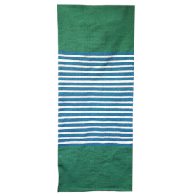 Covor Indian din Bumbac - 70x170cm - Albastru/Verde