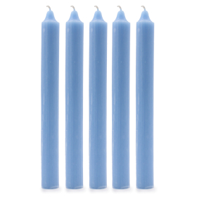 100x Lumânări de Masă - Albastru Rustic de Mare 100 bucăți