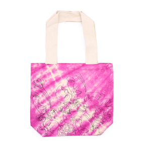 Geantă din Bumbac Tie-Dye (6 oz) - 38x42x12cm - Pretty Face - Magento - Mâner Natural