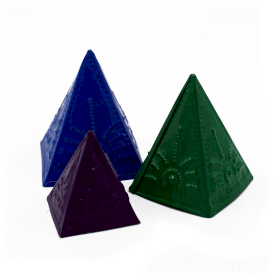 12x Set de Forme pentru Pulbere de Tămâie - Albastru, Verde,Violet