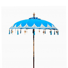 Umbrelă de Soare Bali pentru Terasă - Bumbac - Turcoaz 2m