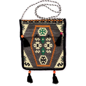 Geantă de Festival Kilim Messenger Gri