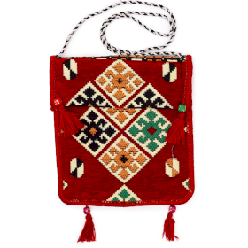 Geantă de Festival Kilim Messenger Roșu