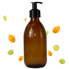 4x Gel de Duș Parfumat pentru Mâini și Corp Mango și Limetă 300ml - Fără Etichetă